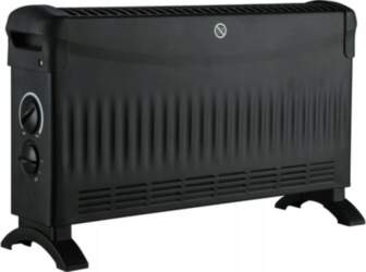 Convector Heater VOLTENO 2000W Black Turbo