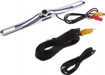 Waterproof Chrome License Backup Camera w/