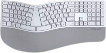 Wireless Keyboard Ergonomic USB-C Delux Bluetooth