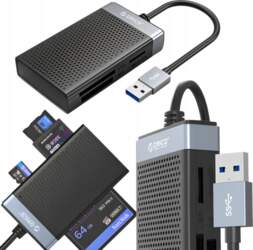 4in1 Memory Card Reader USB-A 3