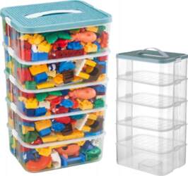 BRICK CONTAINER LEGO ORGANIZER 5 LEVELS