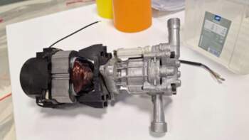 Engine with pump for pressure washer