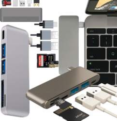 HUB ADAPTER 5IN1 USB-C TYPE USB