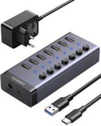 Hub Ugreen CM48 7in1 USB-C Black