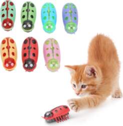 INTERACTIVE LADYBUG SHAPE DOG CAT TOY