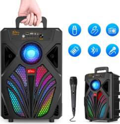 LARGE Karaoke Portable Bluetooth Speaker With
