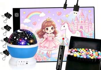 LED Drawing Tablet with Star Projector