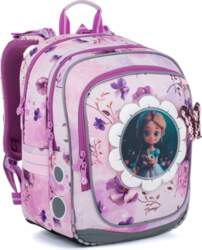 Lightweight backpack with princess and flower