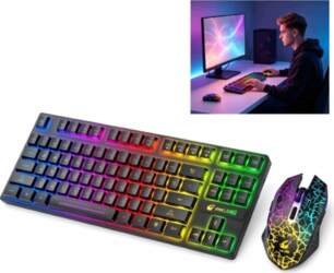 Mechanical Keyboard and Wireless Mouse For