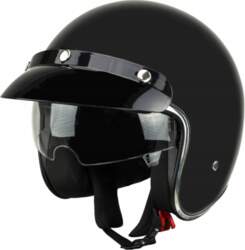 Motorcycle scooter helmet open with visor