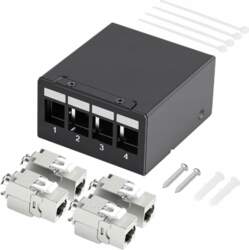 PATCH PANEL CAT 7 4-PORT RJ45