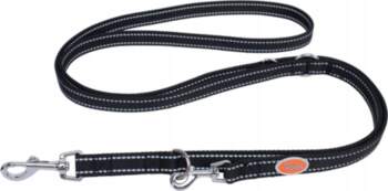 Pet Nova Adjustable nylon leash BLACK
