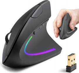 Raltek ERGONOMIC VERTICAL WIRELESS MOUSE FOR
