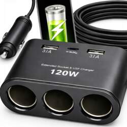 Retoo CIGARETTE LIGHTER SOCKET SPLITTER CAR