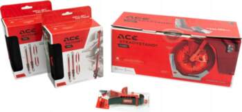 Set Acebikes for transporting motorcycle stand