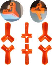 Set of 6x Carpentry Handles Third