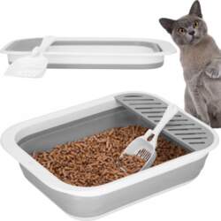 Springos LARGE CAT LITTER BOX WITH