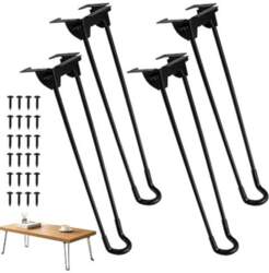 TABLE LEGS FOLDING BLACK МЕТАЛ 32