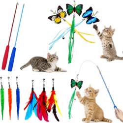Telescopic cat rod with interchangeable tips