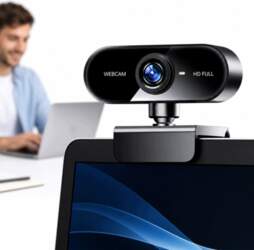 Webcam with Microphone for Computer USB
