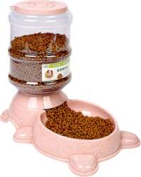1Pc Pink Automatic Pet Feeder Bear