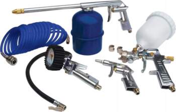 5-Piece Pneumatic Tool Set Workers Best