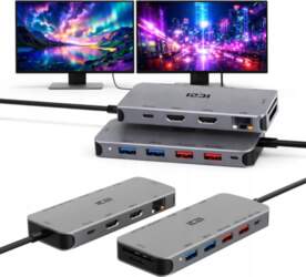 ADAPTER HUB DOCKING STATION USB-C 2x