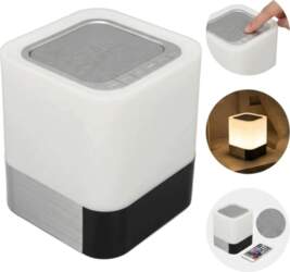 Bluetooth Portable LED Speaker with Clock