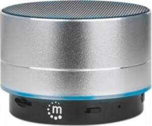 Bluetooth speaker MANHATTAN Metallic LED silver