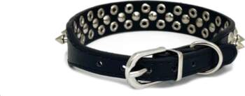 Bubu Pets Leather dog collar with