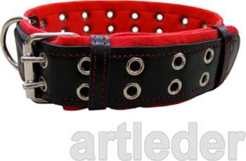 Collar for large dog leather studs