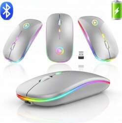 DSJ SILVER WIRELESS MOUSE QUIET OPTICAL