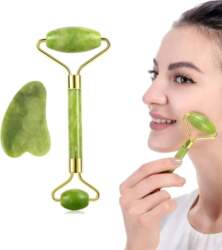 Face Quartz Roller Massager Set +