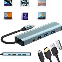 HUB ADAPTER 5 IN1 USB-C USB