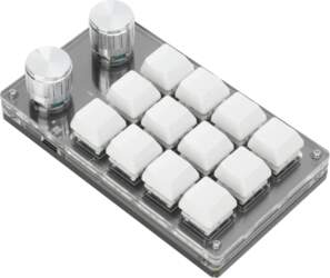 MECHANICAL KEYBOARD 12-BUTTON PROGRAMMABLE RGB KNOB