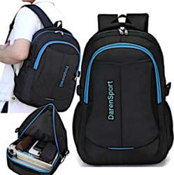 MEN`S BACKPACK FOR SCHOOL WORK BLACK