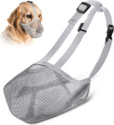 Mesh muzzle for dog material breathable