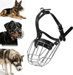 METAL MUZZLE LARGE ADJUSTABLE COMFORTABLE BLACK