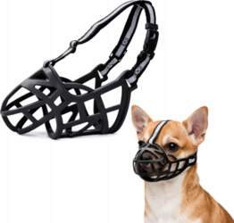PHYSIOLOGICAL MUZZLE FOR DOG RUBBER ADJUSTABLE