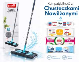 PROFF ELITE microfiber flat mop with
