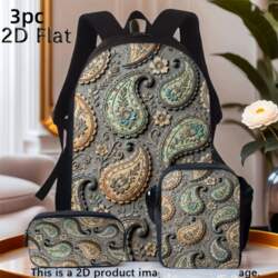 Retro Classic Paisley Pattern Printed Backpack