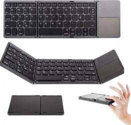 Strado BLUETOOTH KEYBOARD UNIVERSAL FOLDABLE DARK