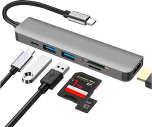 USB-C HUB 6IN1 HUB HDMI 4K