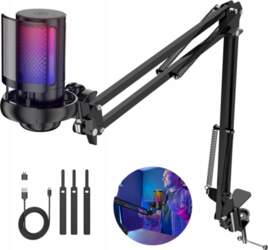 USB MICROPHONE LIGHT EFFECTS RGB WITH