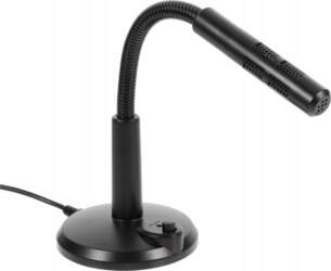 Versatile Black USB Microphone with Adjustable