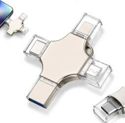256GB 4in1 USB-C Lightning Micro-USB Fast