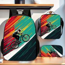 3 Piece Lightweight Backpack Set: Book