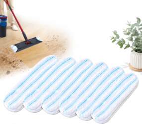 6PCS REPLACEABLE MICROFIBER MOP CLOTHS FOR