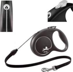 AUTOMATIC leash Flexi Black Design M