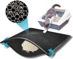 Cat litter box mat Double layer